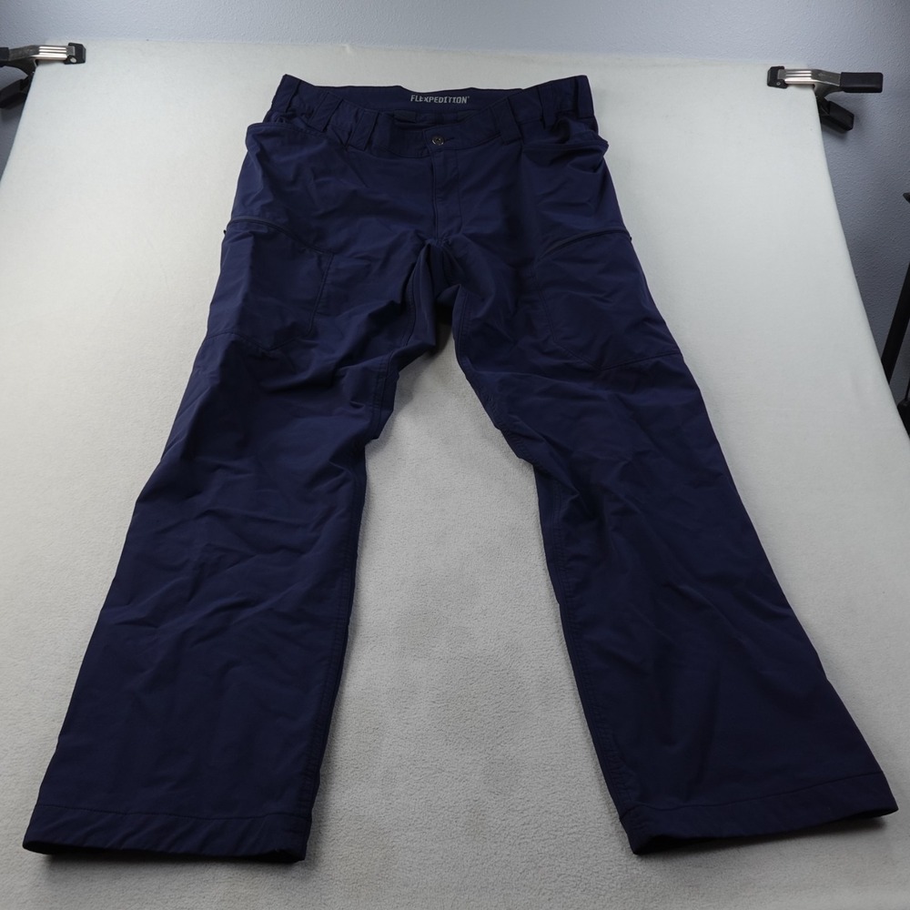Duluth Trading Flexpedition Cargo Pants Mens 40x31 Navy Stretch Hiking Work